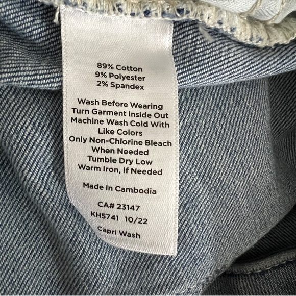 Talbots Women's Jeans Size 22W Petite Straight Leg Crop Light Wash Stretch NWT - Picture 10 of 13